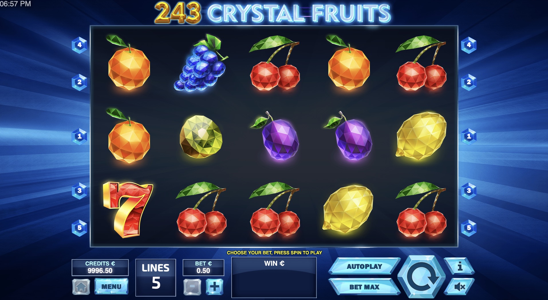  243 Crystal Fruits  Tom Horn Gaming   